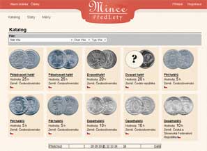 Fanouškovský web o mincích