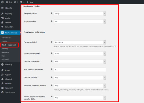 WooCommerce Darek - Zencore.cz